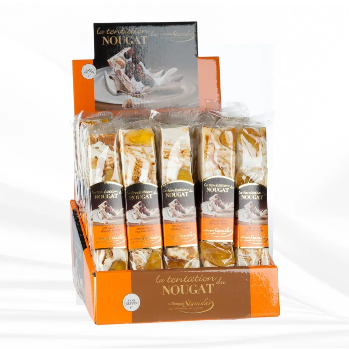 Barres de Nougat Pommes Tatin - Présentoir (25 x 100g)