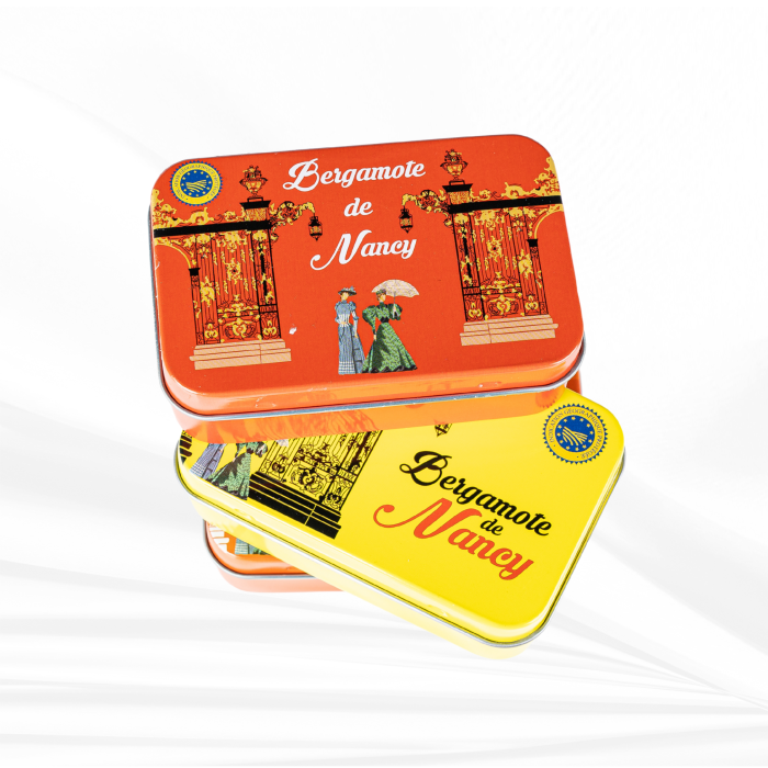 Mini Boîte de Bergamotes de Nancy IGP 50g pour professionnels