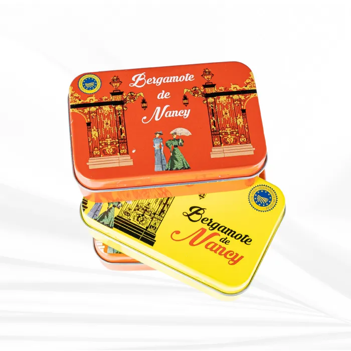 Mini Boîte de Bergamotes de Nancy IGP 50g pour professionnels