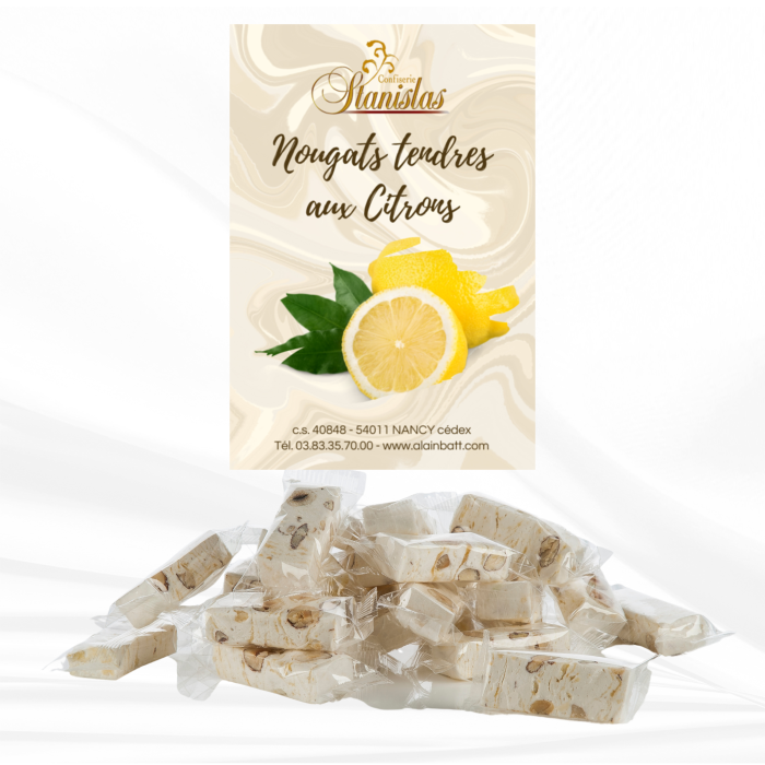 Nougats tendres Citron pour professionnels