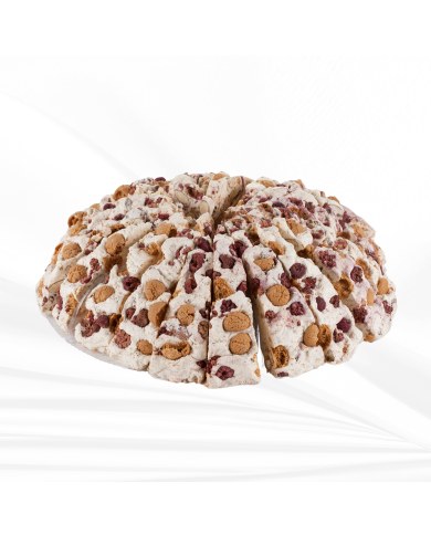 Tarte de Nougat Macarons Framboises 2.5 kg pour professionnels