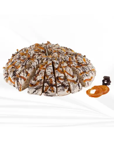 Tarte de Nougat Chocolat Orangettes 2.5 kg pour professionnels