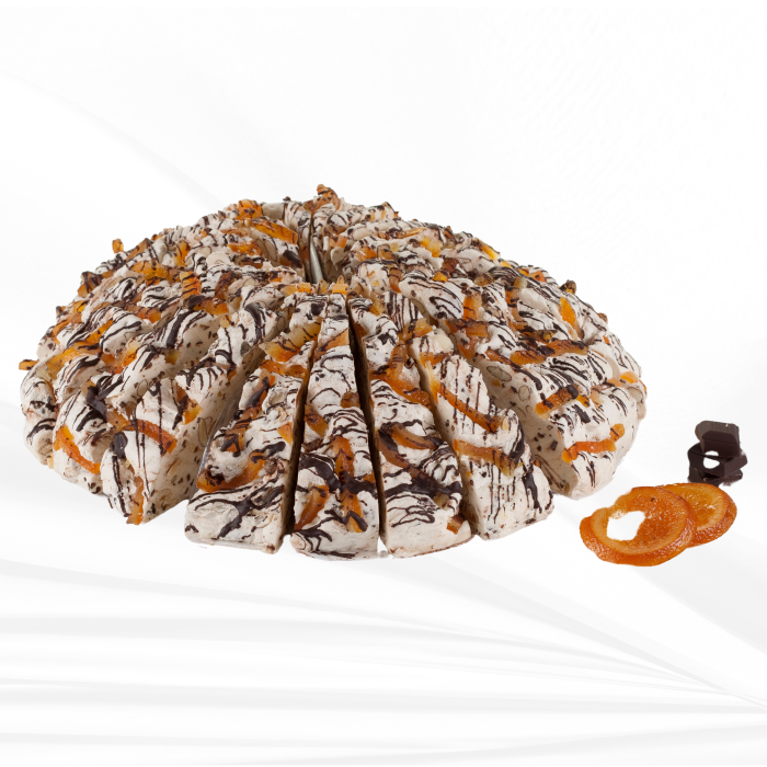 Tarte de Nougat Chocolat Orangettes 2.5 kg pour professionnels