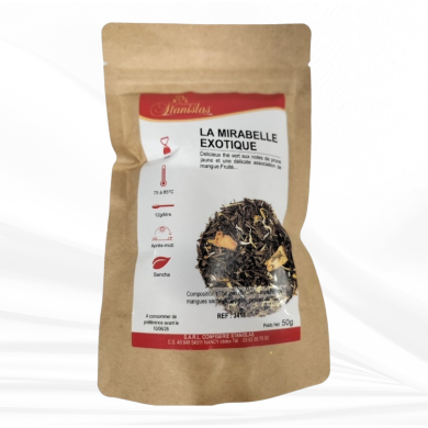Thé vert parfumé "La Mirabelle Exotique" pour professionnels