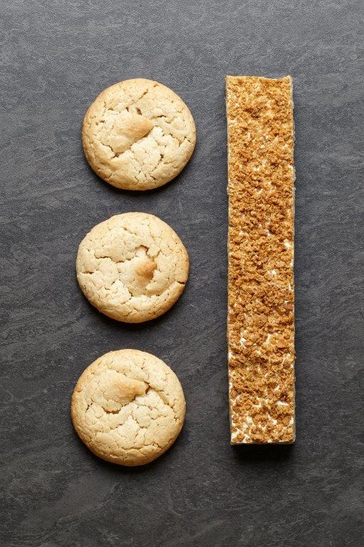 Barres de nougat macarons