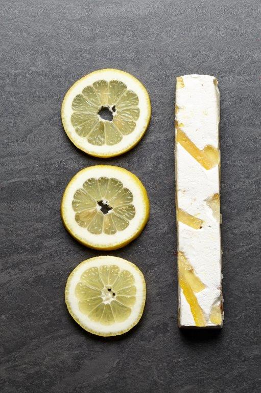 Barres de nougat citron